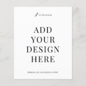 Custom Flyer Printing 4.5x5.6" Upload Your Design (Achterkant)