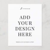 Custom Flyer Printing 4.5x5.6" Upload Your Design (Voorkant)