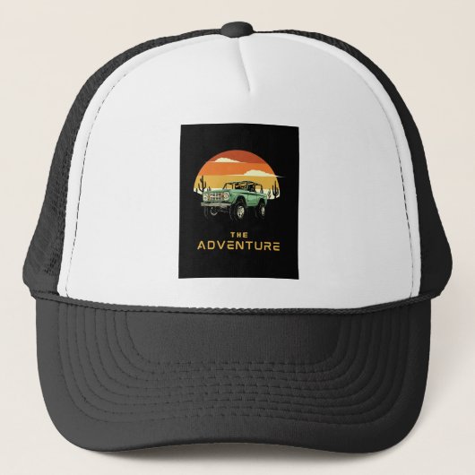 Custom Foam Trucker Hat, White and Black Pet (Voorkant)