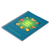 Custom Food Diet Health Journal Notitieboek (Linkerzijde)