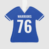 Custom Football Jersey Ornament (devant)