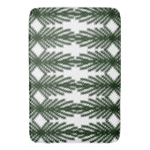 Custom Forest Green Pine Tree Abstract Pattern Badmat (Voorkant Verticaal)