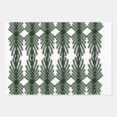 Custom Forest Green Pine Tree Abstract Pattern Inpakpapier Vel (Voorkant 2)