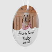 Custom Forever Loved, naam, jaren Ornament (voorkant)