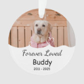 Custom Forever Loved, naam, jaren Ornament (voorkant)