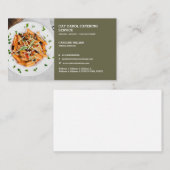 Custom Formele Eten Bedrijf Catering Koken Visitekaartje