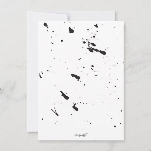 CUSTOM FORTY modern verjaardagsfeestje voor Chris Kaart (Achterkant)