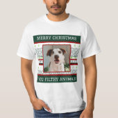 Custom Foto Lelijke Kersttrui Tshirt Grappig (Voorkant)