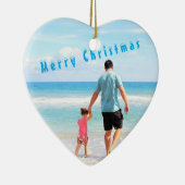 Custom Foto Uw Eigen Ontwerp Kerstmis Ornament (Rechts)