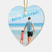 Custom Foto Uw Eigen Ontwerp Kerstmis Ornament (Links)