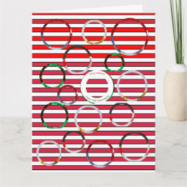 Custom Four-Photo 🎄 Feestelijke Kerst Kaart