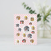 Custom Four-Photo 🎄 Vakantie Gift Uitnodiging Briefkaart (Staand voorkant)