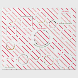 Custom Four-Photo 🎄 Vakantie Kerstcadeau Cadeaupapier