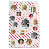 Custom Four-Photo 🎄 Vakantie Kerstmis Medium Cadeauzakje (Achterkant)