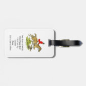 Custom Fox Hunt Jumper Hunter Horseback Riding Bagagelabel (Achterkant horizontaal)