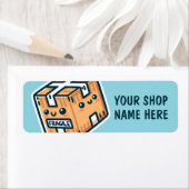 Custom Fragile Stickers Small Business Labels (En situation)