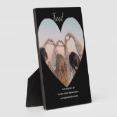 Custom Friend Memorial Plaque Tabletop Tribute Fotoplaat (Zijkant)