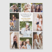 Custom Friends Collage Vriendschap Magnet Kaart (Voorkant)