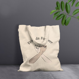 Custom Friends Forever Canvas tas