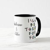 Custom Friendship Mug with Photo & Names (Devant droit)