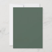 CUSTOM Fuchsia en Sage Green Waterverf Invitati Kaart (Achterkant)