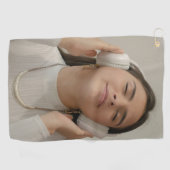 Custom Full Photo Modern  Golfhanddoek (Horizontaal)