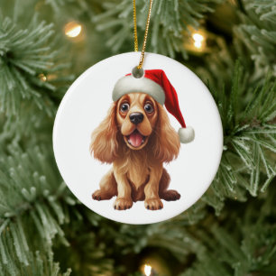 Custom Fun Amerikaanse Cocker Spaniel Hond Keramisch Ornament