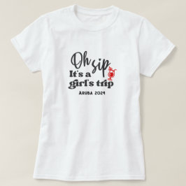Custom Fun Girls Trip Cocktail T-shirt