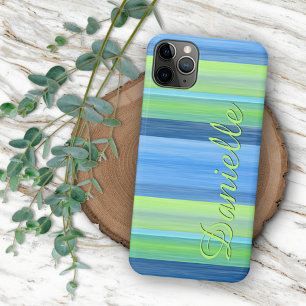 Custom Fun Zomer Kleurrijke Chic Stripes Patroon iPhone 11 Pro Max Hoesje