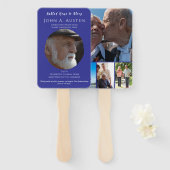 Custom Funeral Fan – Celebration of Life  Handwaaier (Voorkant en achterkant)