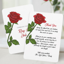 Custom Funeral Thank You Card Bedankkaart