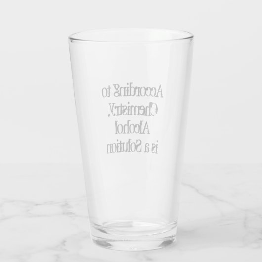 CUSTOM Funny Alcohol Statement Glas (Achterkant)