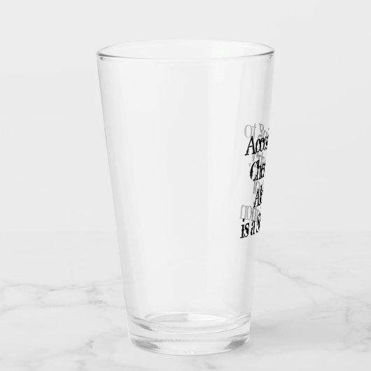 CUSTOM Funny Alcohol Statement Glas (Rechts)
