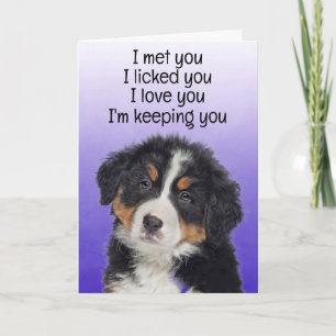 Custom Funny Birthday Kaart Bernese Mountain Dog