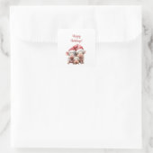 Custom Funny Christmas Pigs Stickers (Tas)