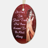 Custom Funny Drag Queen Keramisch Ornament (Links)