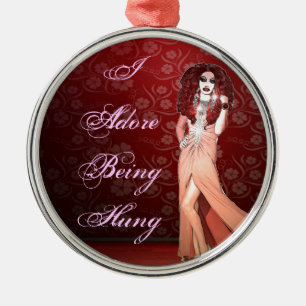 Custom Funny Drag Queen Metalen Ornament