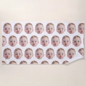Custom Funny Face  Personalized Photo Gift Strandlaken (Voorkant)