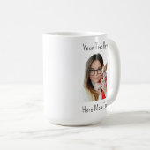 Custom Funny Face Photo Coffee Mug (Devant droit)