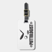 Custom Funny Golf Bagagelabel (Voorkant verticaal)