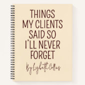 Custom Funny Graduation Journal Gift for Lawyers (Devant)