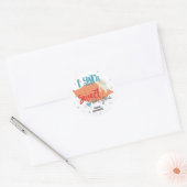 Custom Funny I YAM Sweet on You Valentijn Ronde Sticker (Envelop)
