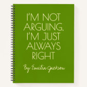 Custom Funny Lawyer Journal for Graduation Gift (Devant)