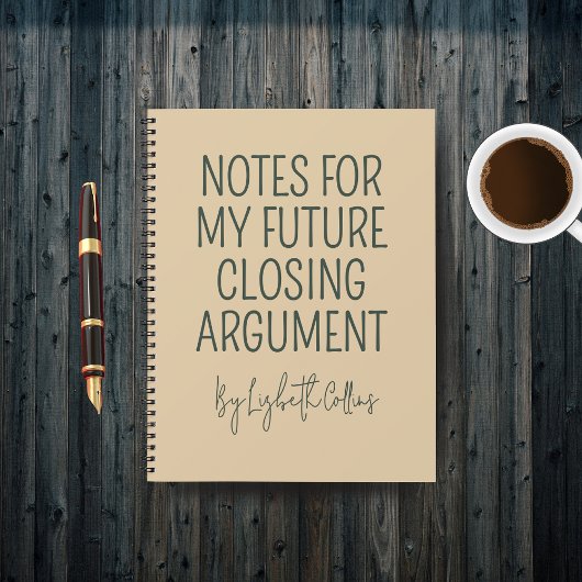 Custom Funny Lawyer Journal for Graduation Gift