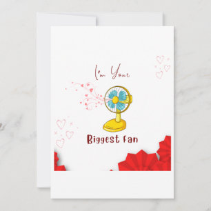 Custom Funny Love Grootste Fan Kaart