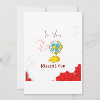 Custom Funny Love Grootste Fan Kaart