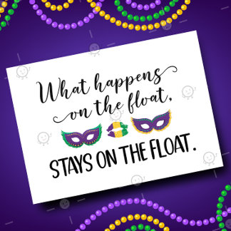 CUSTOM Funny Mardi Gras Dirty Sexy Adult Naughty C Kaart