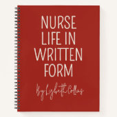 Custom Funny Nurse Life Journal Gift for RN or LPN (Devant)