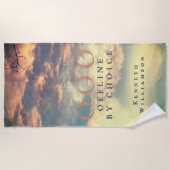 Custom Funny OOO Retro Summer Blue Sky Clouds Men Strandlaken (Voorkant)