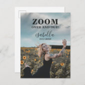 Custom Funny Photo Afstuderen Aankondigingskaart (Voorkant / Achterkant)